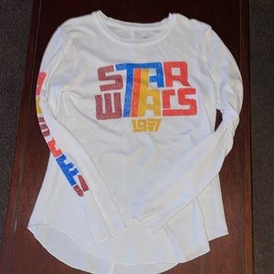 NWOT Star Wars white thin thermal woman’s large